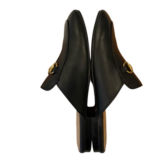 Quince Horsebit Loafer Mule Italian Leather Black Classic Casual Women's 8 - Picture 14 of 16